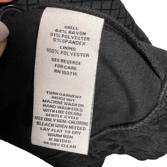 Nanette Lepore Black Brocade Velvet jacket blazer medium NWT - Picture 8 of 10